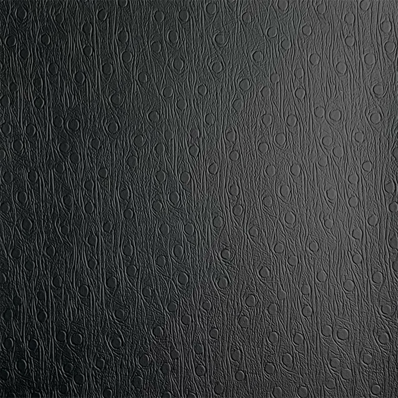 Černá PVC kůže pro boty