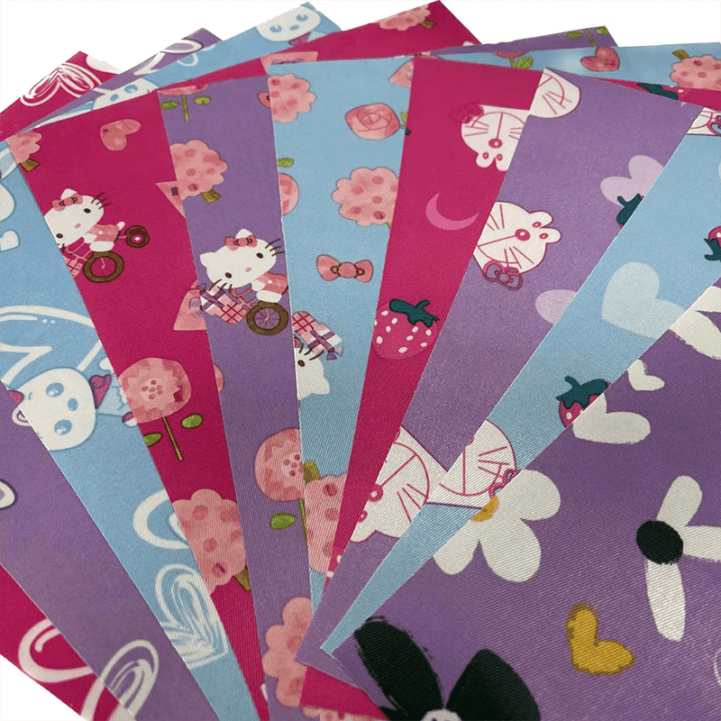 Tištěná saténová tkanina s povlakem PVC